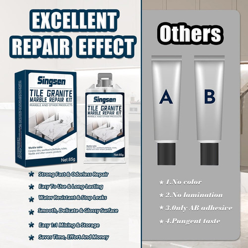Granite tile marble repair - granite, kit