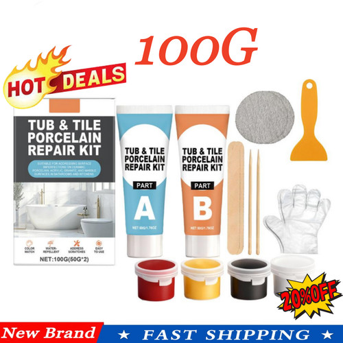Porcelain repair kit white - repair, kit,