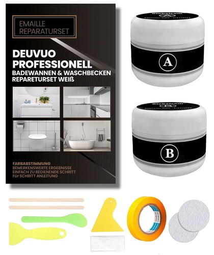 White enamel repair - kit, 200g