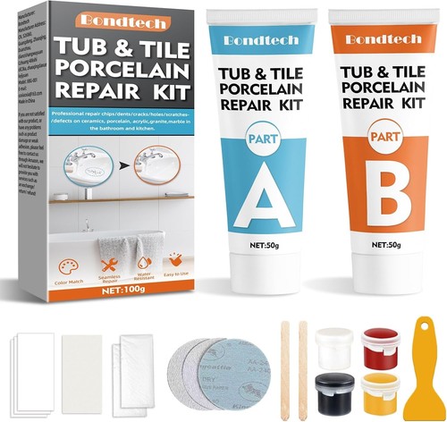 Shower tray repair kit enamel - shower,