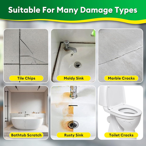 Ceramic tile repair kit white - ceramic,