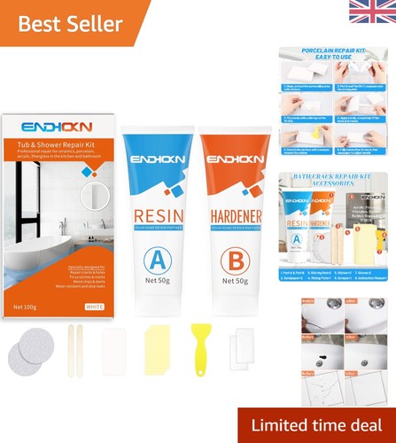White bath repair - white, fix
