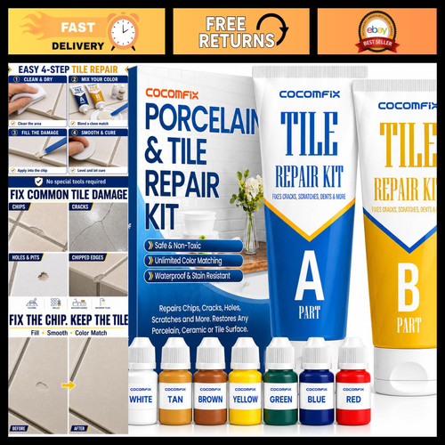 Tile repair kit for - for, ceramic