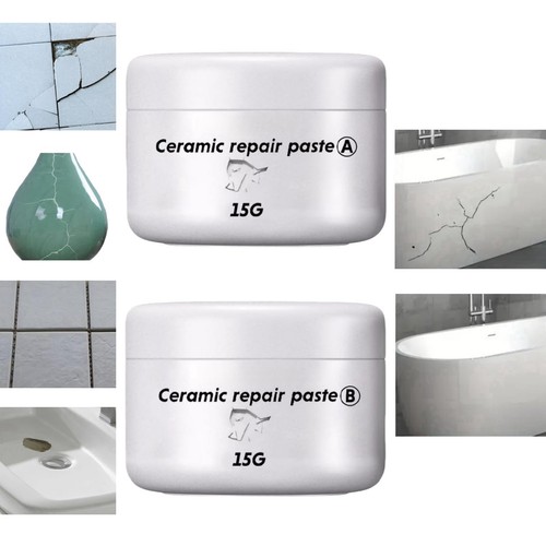 Porcelain crack repair paste - porcelain,
