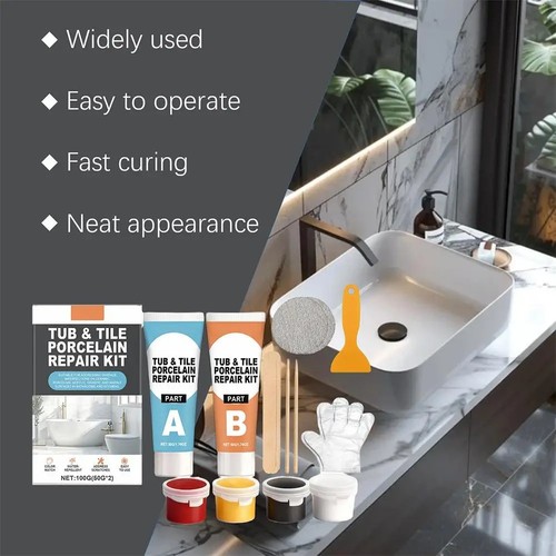 Tub tile repair - tile, kit