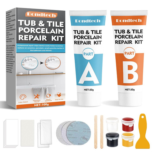 Tile repair kit white - tile, shower