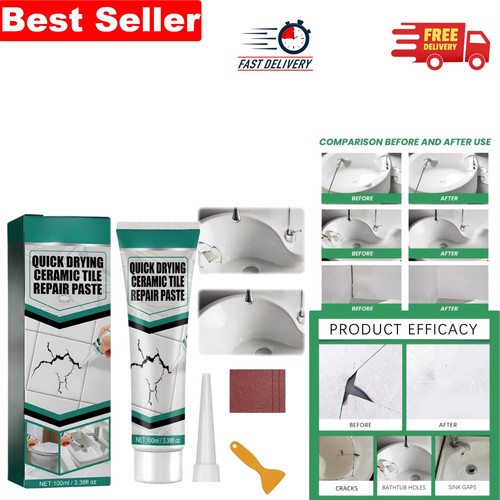 Quick acting tile repair - repair, kit