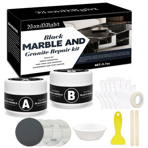 Black granite tile repair kit - repair,
