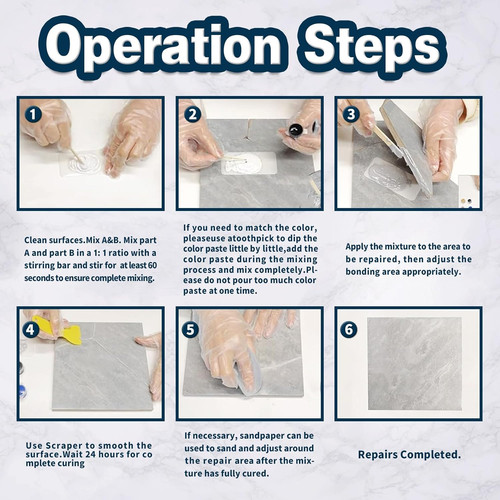 Granite tile marble repair kit - tile,